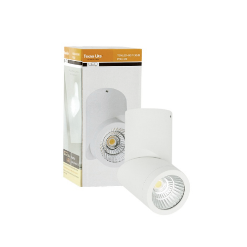 Spot Sobreponer LED Tecnolite 6.5W Ref: YSNLED-007-30 POLLUX 3000K Blanco