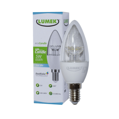 Bombillo LED Lumek E14 Eco Vela 5W 6500K