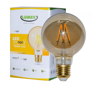 Bombillo LED Lumek E27 Vintage Dimmer 4.5W Globo