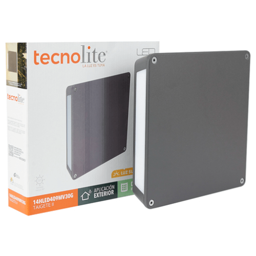 Aplique Exterior Tecnolite Ref HLED-409-30-GR TAIGETE II