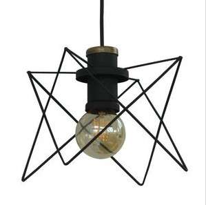 Lámpara Colgante Ilumeco Ref. 3148A - 17 Negro Mate