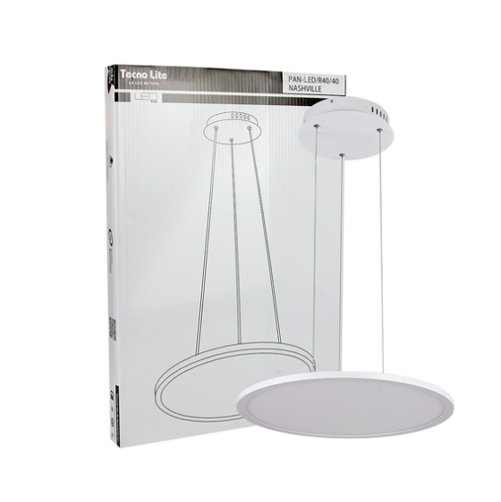 Panel LED Redondo de Colgar 24W Luz Calidad 40 Tecnolite REF: PAN-LED/R40/40 NASHVILLE