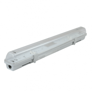 Chasis LED Lumek Hermética Cristal T8/T5 2X32/28/54W Ip65