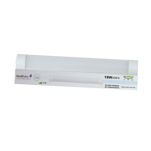 Lámpara LED Lumek Acrilica Antipolvo 60cm 18W 6500k