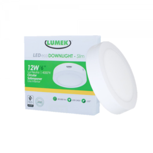 Panel LED Lumek Redondo de Sobreponer 12W Luz Neutra