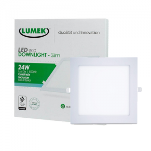 Panel LED Lumek Cuadrado de Incrustar 24W Luz Blanca