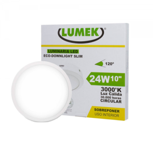 Panel LED Lumek Redondo de Sobreponer 24W Luz Cálida