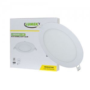 Panel LED Lumek Redondo de Incrustar 18W Luz Calida
