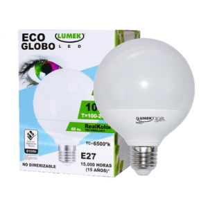 Bombillo LED Lumek E27 Eco Globo 10W 6500K