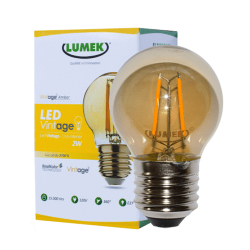 Bombillo LED Lumek E27 Vintage 2W Pin Pon
