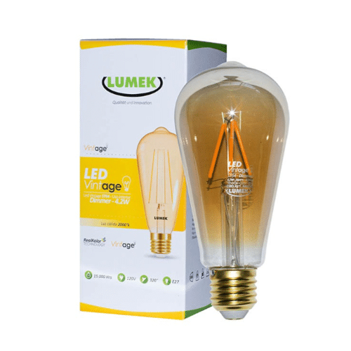Bombillo LED Lumek E27 Vintage Dimmer 4.2W St64