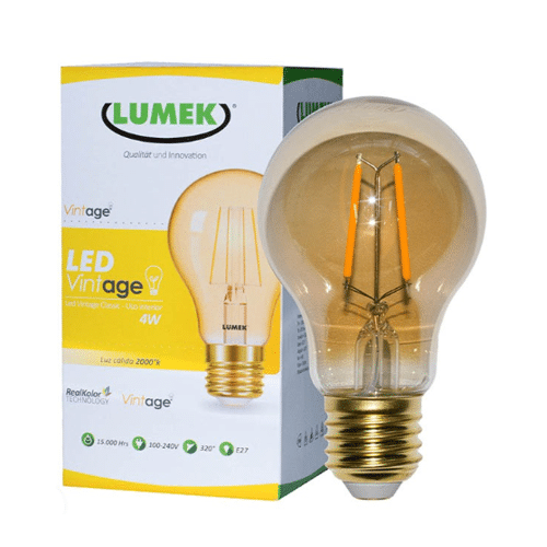 Bombillo LED Lumek E27 Vintage 4W Classic