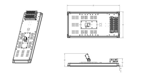 Lampara Led Solar Alumbrado Publico 70W Pro