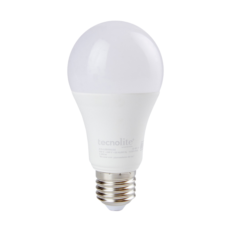 Bombillo A19 Titanium 14W 3000K