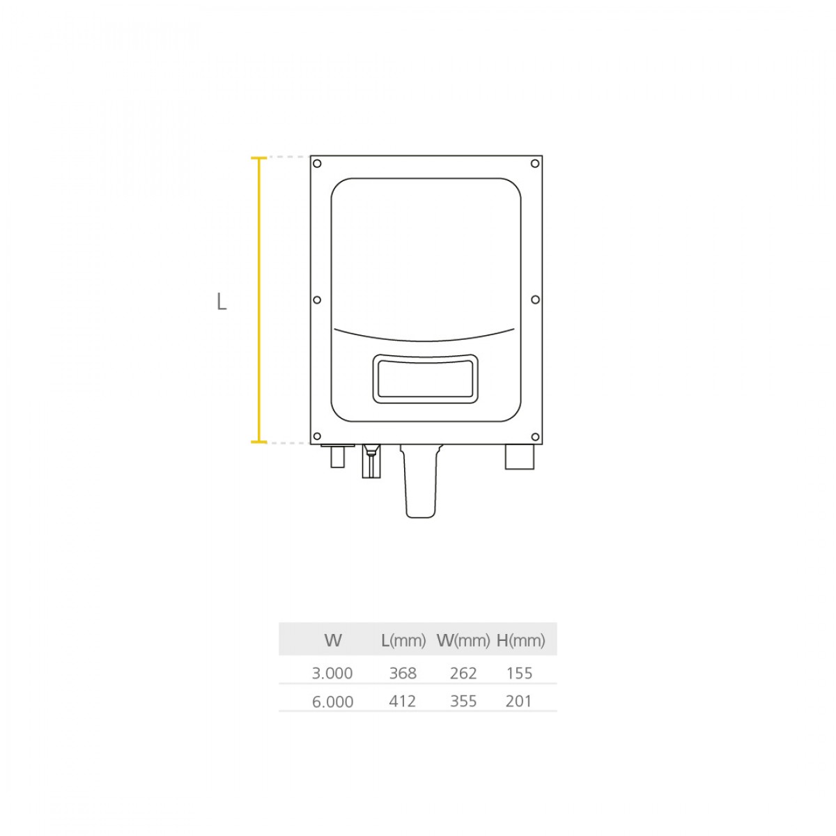 Inversor solar On Grid  3KW