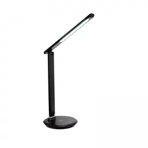 Lámpara Escritorio Negra 5W Carga Inalámbrica