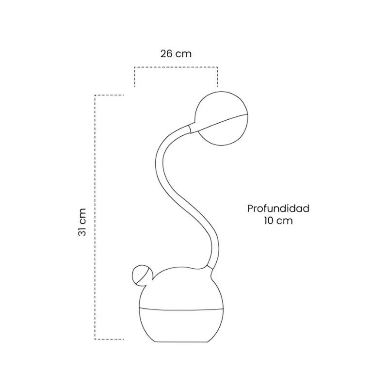 Lámpara Escritorio Art - White 5W