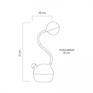Lámpara Escritorio Art - White 5W