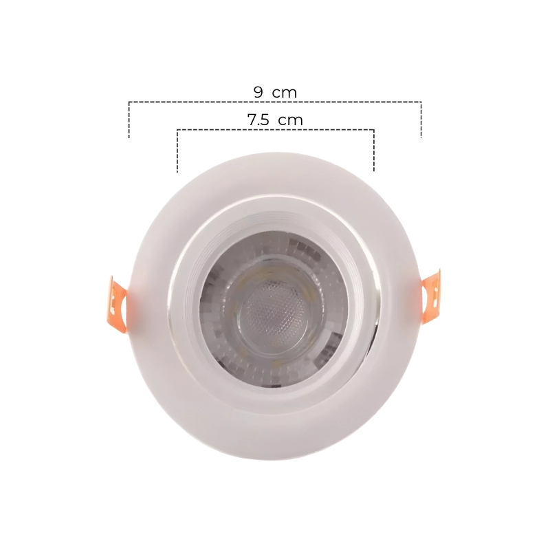 Bala LED 5W 6500K Blanca Redonda