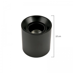 Bala Cilindro Negra sobreponer