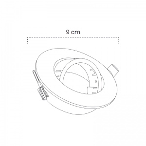 Bala Blanca Basculante Recesada