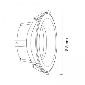 Bala Fija Blanca Recesada Textura