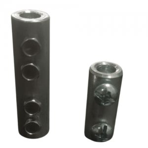 Union Tubo Alambron 8-10Mm Largo 4 Tornillos