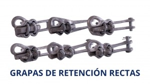 Grapa De Retención Recta 4 - 4/0 AWG Aluminio, 2 Úes De 1/2