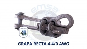 Grapa De Retención Recta 4 - 4/0 AWG Aluminio, 2 Úes De 1/2