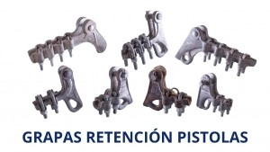 Grapa Retención Pistola 1/0-477 MCM, Aluminio 4 Úes 1/2