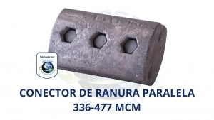 Conector pernado 3 Pernos,LP=336,4-927 MCM;Der=336,4-927 MCM, Aluminio. (con perno galvanizado)