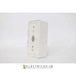 Caja Mecanismos/Toma Doble Sobreponer Tipo Canaleta PVC
