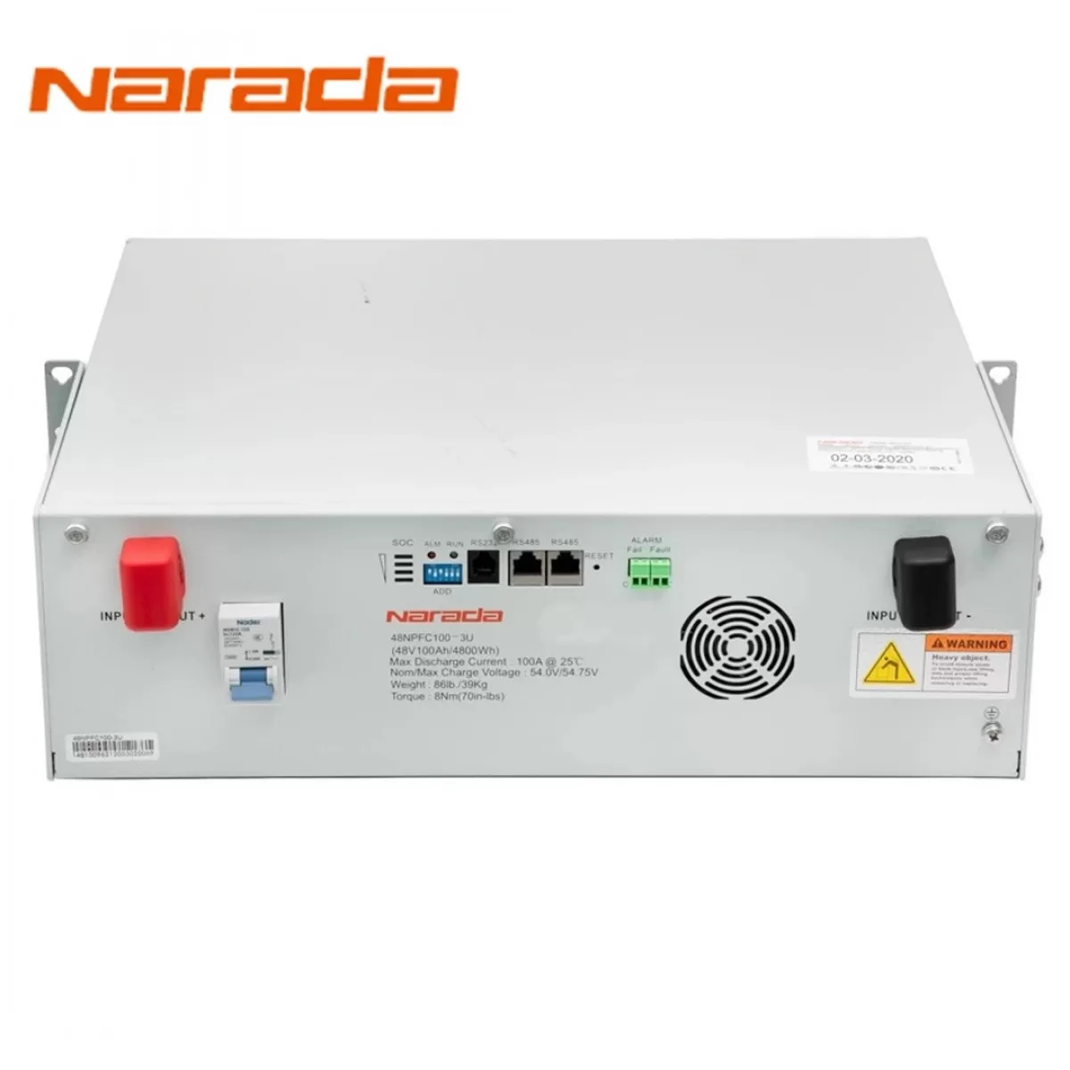 Batería de Litio ferroso Narada C100 48V 100Ah 4.8kWh