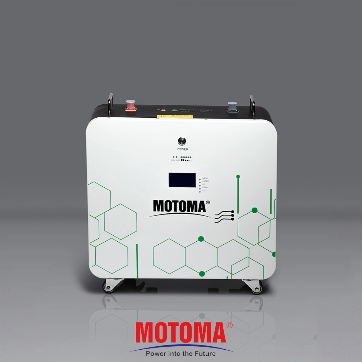 Batería de Litio Motoma 25.6V-200AH 5000 CICLOS-80% W:53Kg Pared