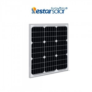 Panel Solar  monocristalino Restarsolar 40W Voc 21.6 / Isc 2.45