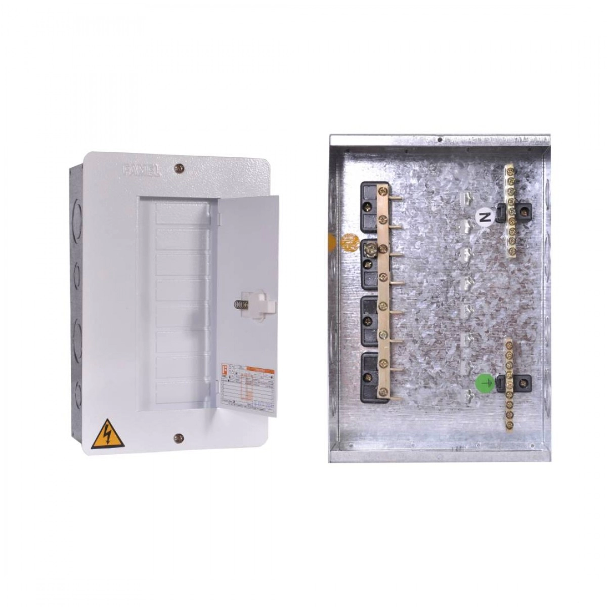 Tablero de 08 circuitos monofásico con Puerta Famel