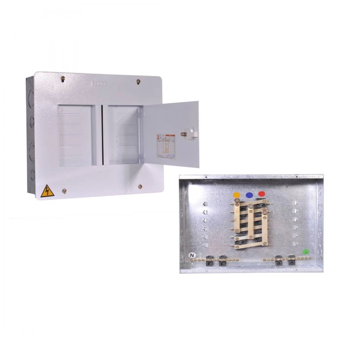 Tablero de 12 circuitos trifásico con Puerta Famel