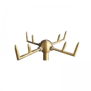 Pararrayos En Bronce De 8 Puntas