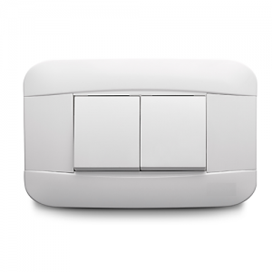 Mixto 1 Interruptor No Neon Ancho +1 Conmutador No Neon Balancin Ancho Veto