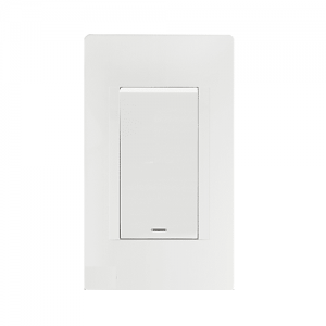 Interruptor Premium Sencillo Vertical Blanco