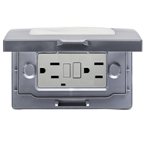 Tapa Premium de Exterior con Gfci 15A Blanco