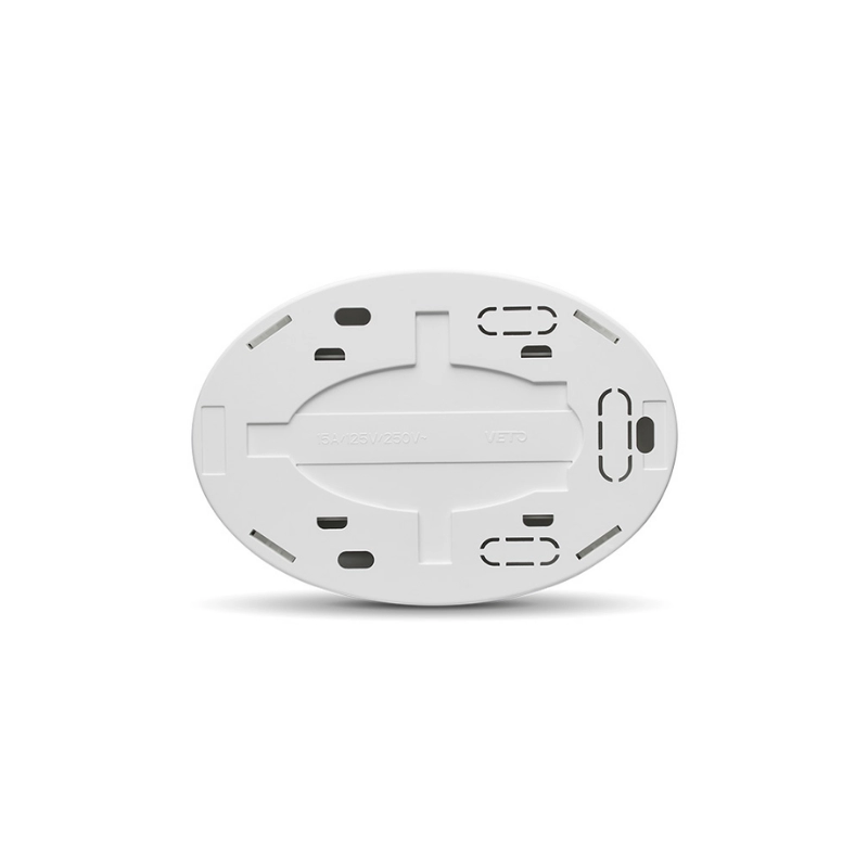 Tomacorriente Doble Americana 2P+E / Blanco