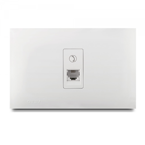 Jack Teléfono Rj14 Simple Blanco Veto