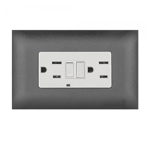 Toma Vive Doble Gfci 15a Negro