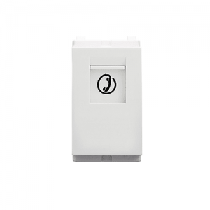 Modulo Premium Jack Telefono Rj14 Blanco