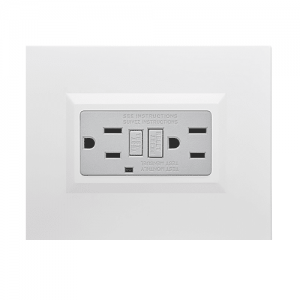 Toma Plura Doble Gfci 15A Blanco