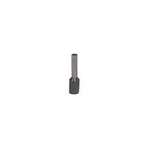 Terminal Aislado Tipo Pin Hueco / 4Mm² / 12A / Gris
