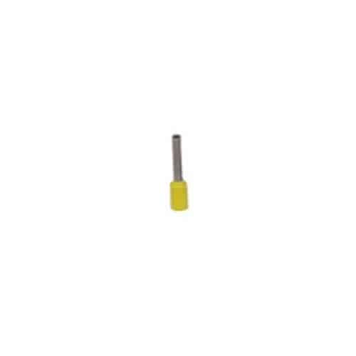 Terminal Aislado Tipo Pin Hueco / 1Mm² / 18A / Amarillo