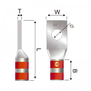Terminal En Cobre Estañado Corto 350 Kcmil