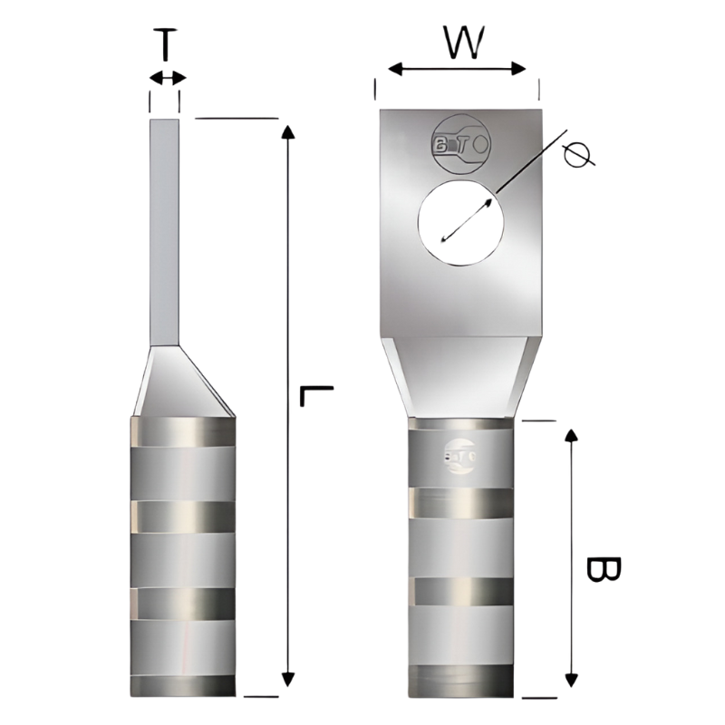 Terminal En Cobre Estañado 10 AWG